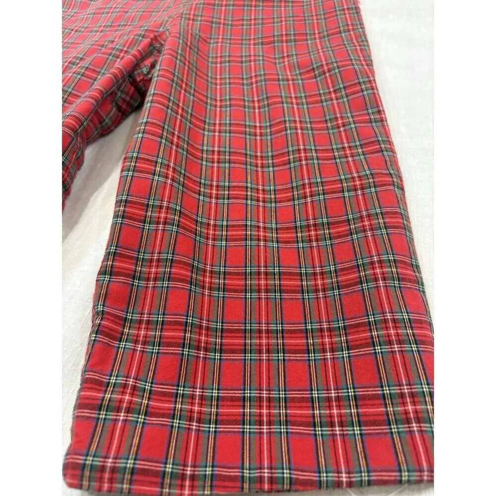 Anavini Red Plaid Hand Smocked Longall  Size 3